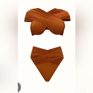 NWT Andrea Iyamah UBU Sand Bikini Set. Size S